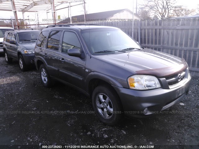 4F2YZ94156KM14310 - 2006 MAZDA TRIBUTE S GRAY photo 1