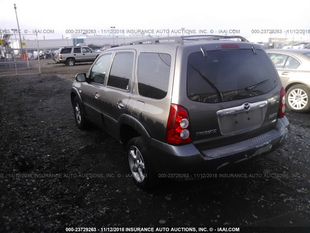 4F2YZ94156KM14310 - 2006 MAZDA TRIBUTE S GRAY photo 3