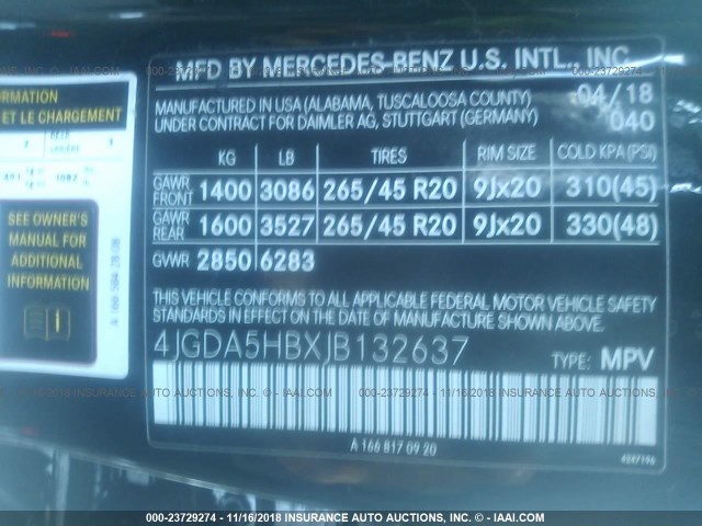 4JGDA5HBXJB132637 - 2018 MERCEDES-BENZ GLE 350 4MATIC BLACK photo 9