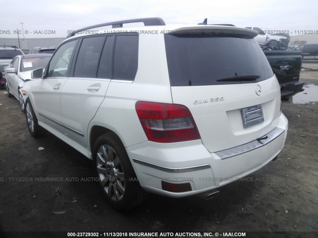 WDCGG5GB2CF798365 - 2012 MERCEDES-BENZ GLK 350 WHITE photo 3