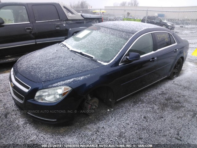 1G1ZC5EB4AF238107 - 2010 CHEVROLET MALIBU 1LT BLUE photo 2