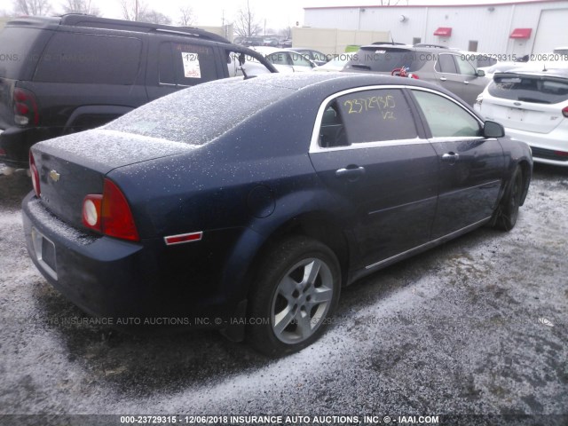 1G1ZC5EB4AF238107 - 2010 CHEVROLET MALIBU 1LT BLUE photo 4