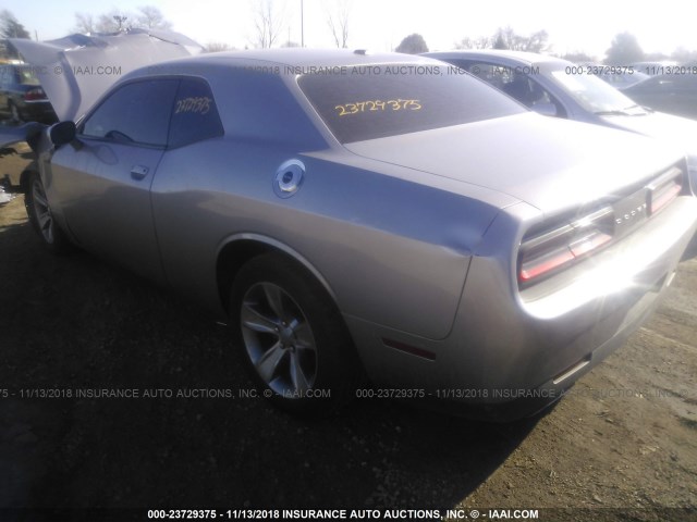 2C3CDZAG7FH775339 - 2015 DODGE CHALLENGER SXT GRAY photo 3