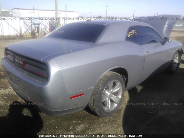 2C3CDZAG7FH775339 - 2015 DODGE CHALLENGER SXT GRAY photo 4