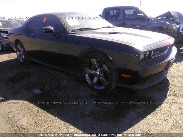 2C3CDYAG5EH233133 - 2014 DODGE CHALLENGER SXT BLACK photo 1