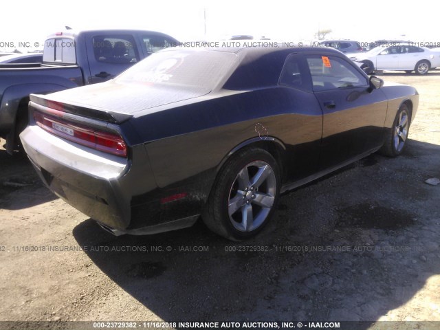 2C3CDYAG5EH233133 - 2014 DODGE CHALLENGER SXT BLACK photo 4