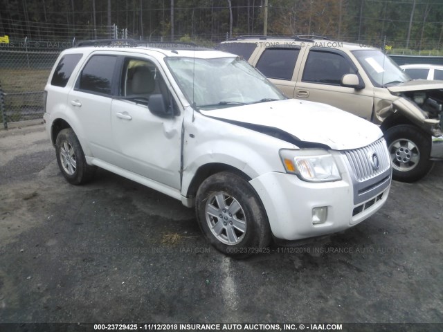 4M2CU81G89KJ17400 - 2009 MERCURY MARINER WHITE photo 1