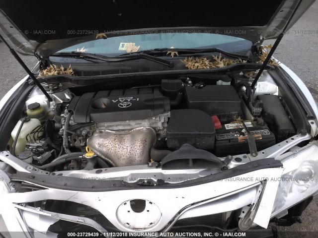 4T1BF3EK5AU012265 - 2010 TOYOTA CAMRY SE/LE/XLE GRAY photo 10