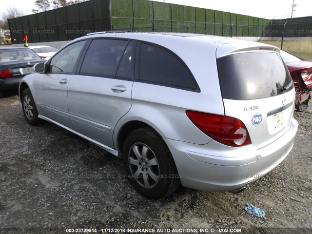 4JGCB65E26A030484 - 2006 MERCEDES-BENZ R 350 GRAY photo 3