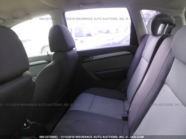 KL1TD66E69B335859 - 2009 CHEVROLET AVEO LS/LT WHITE photo 8