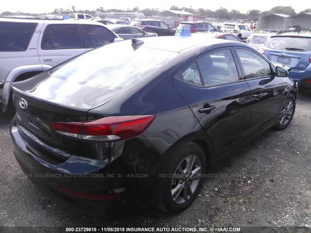 5NPD84LF5JH358247 - 2018 HYUNDAI ELANTRA SEL/VALUE/LIMITED BLACK photo 4