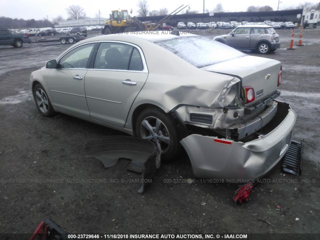 1G1ZC5E07CF170273 - 2012 CHEVROLET MALIBU 1LT GOLD photo 3