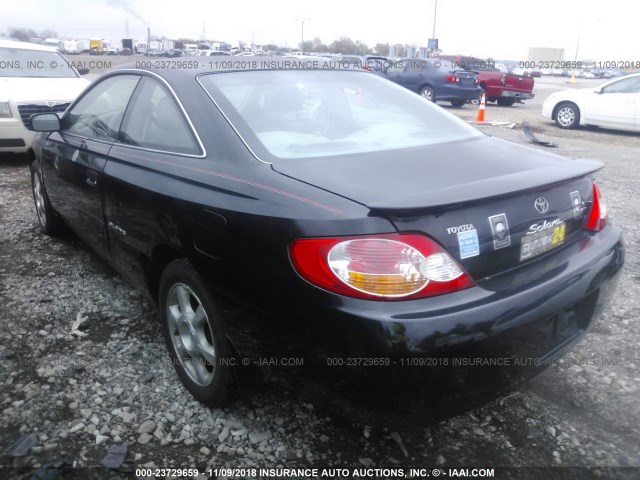 2T1CF28P13C605874 - 2003 TOYOTA CAMRY SOLARA SE/SLE შავი ფოტო 3