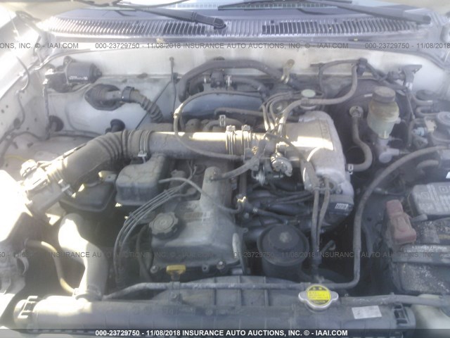 4TAVL52NXXZ451585 - 1999 TOYOTA TACOMA XTRACAB WHITE photo 10