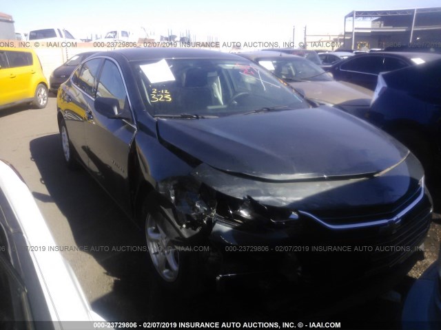 1G1ZB5STXJF225815 - 2018 CHEVROLET MALIBU LS ნაცრისფერი ფოტო 1