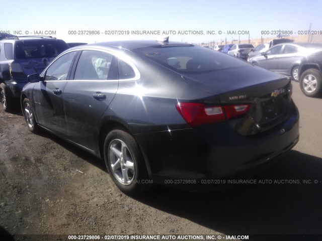 1G1ZB5STXJF225815 - 2018 CHEVROLET MALIBU LS ნაცრისფერი ფოტო 3