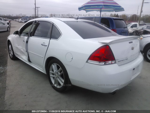 2G1WC5E39D1199246 - 2013 CHEVROLET IMPALA LTZ WHITE photo 3