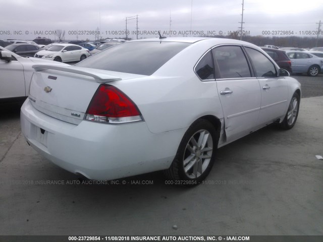 2G1WC5E39D1199246 - 2013 CHEVROLET IMPALA LTZ WHITE photo 4