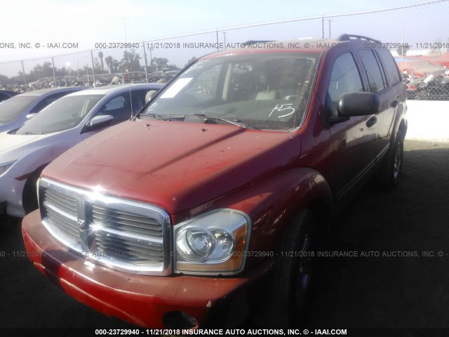 1D4HD58D25F550805 - 2005 DODGE DURANGO LIMITED RED photo 2