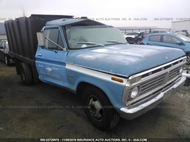 F37YKR10167 - 1973 FORD CUSTOM 500  BLUE photo 1