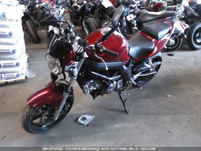 JS1VP53A072102751 - 2007 SUZUKI SV650 RED photo 2