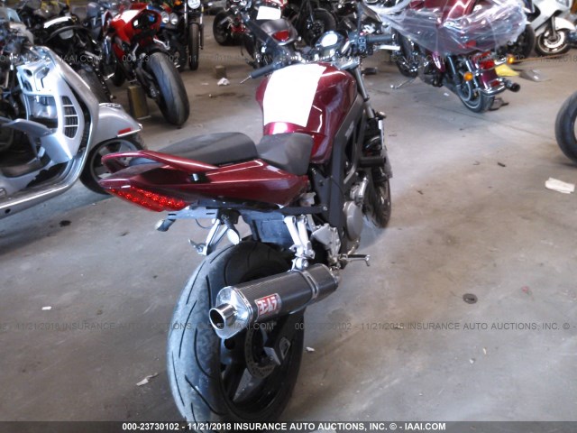 JS1VP53A072102751 - 2007 SUZUKI SV650 RED photo 4