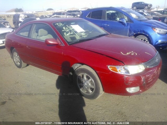 2T1CG22P31C521171 - 2001 TOYOTA CAMRY SOLARA SE RED photo 1