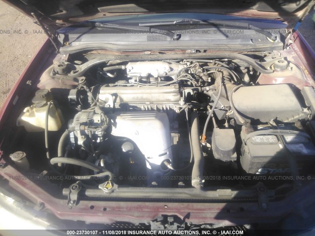 2T1CG22P31C521171 - 2001 TOYOTA CAMRY SOLARA SE RED photo 10