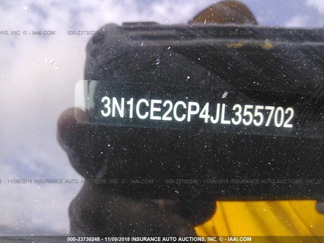 3N1CE2CP4JL355702 - 2018 NISSAN VERSA NOTE S/S PLUS/SV/SL/SR BLACK photo 9