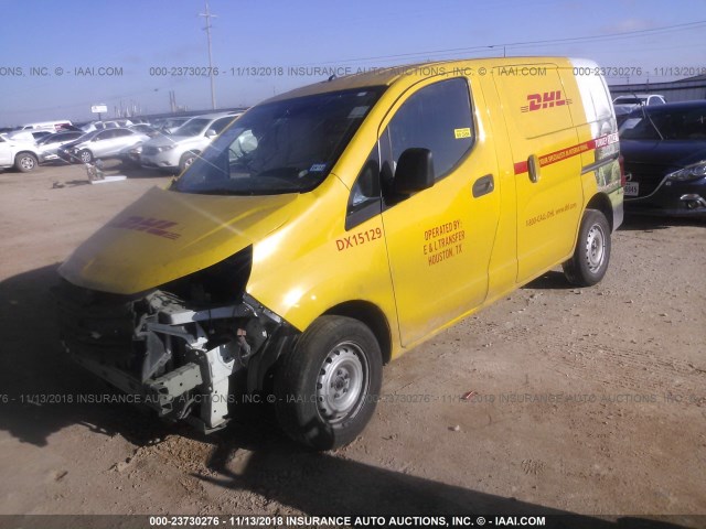 3N63M0YN2FK706726 - 2015 CHEVROLET CITY EXPRESS LS YELLOW photo 2