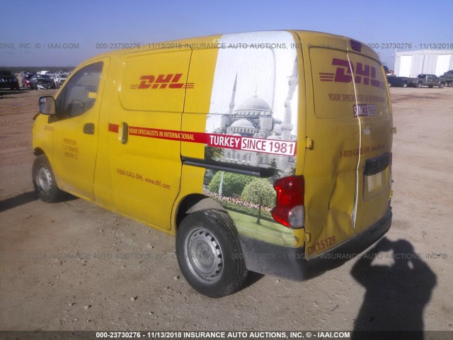 3N63M0YN2FK706726 - 2015 CHEVROLET CITY EXPRESS LS YELLOW photo 3