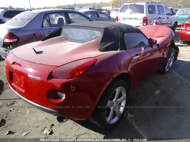 1G2MC35B58Y133679 - 2008 PONTIAC SOLSTICE RED photo 4