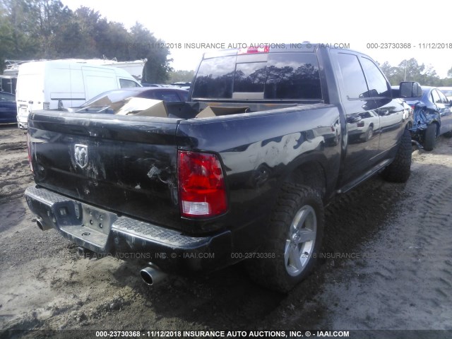1D7RV1CT3BS516984 - 2011 DODGE RAM 1500 BLACK photo 4
