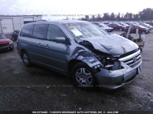 5FNRL38757B142292 - 2007 HONDA ODYSSEY EXL SILVER photo 1