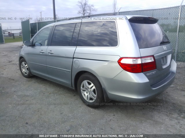 5FNRL38757B142292 - 2007 HONDA ODYSSEY EXL SILVER photo 3