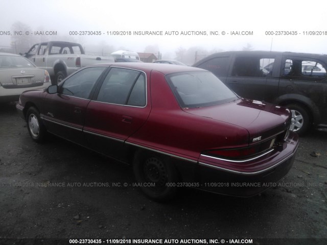 1G4NV55D0SC403893 - 1995 BUICK SKYLARK GRAN SPORT/CUSTOM/LIMITED RED photo 3