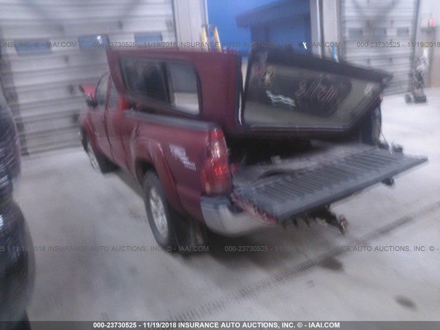 5TEUU42N08Z522449 - 2008 TOYOTA TACOMA ACCESS CAB წითელი ფოტო 3