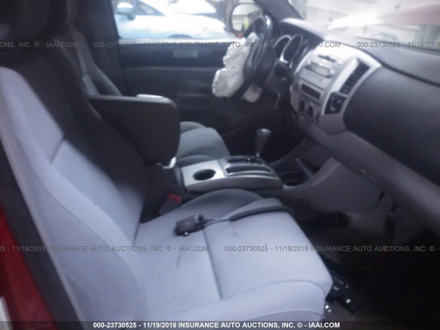 5TEUU42N08Z522449 - 2008 TOYOTA TACOMA ACCESS CAB წითელი ფოტო 5