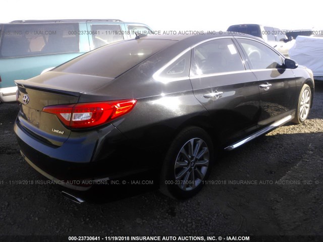 5NPE34AF0GH300755 - 2016 HYUNDAI SONATA SPORT/LIMITED BLACK photo 4