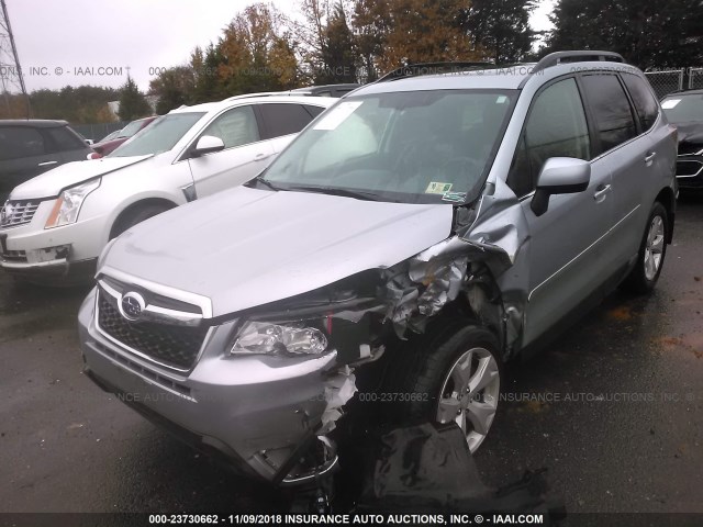 JF2SJAHC3GH425915 - 2016 SUBARU FORESTER 2.5I LIMITED SILVER photo 2