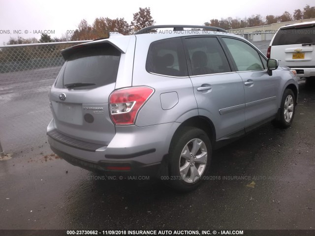 JF2SJAHC3GH425915 - 2016 SUBARU FORESTER 2.5I LIMITED SILVER photo 4