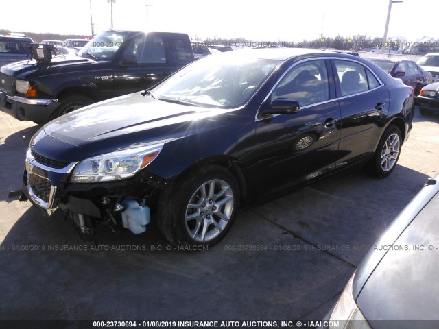 1G11C5SL2EF203792 - 2014 CHEVROLET MALIBU 1LT BLACK photo 2