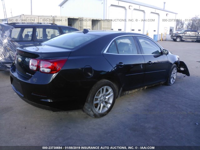 1G11C5SL2EF203792 - 2014 CHEVROLET MALIBU 1LT BLACK photo 4