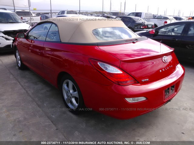 4T1FA38P48U144984 - 2008 TOYOTA CAMRY SOLARA SE/SLE/SPORT RED photo 3