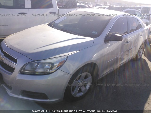 1G11B5SA8DF321233 - 2013 CHEVROLET MALIBU LS SILVER photo 2