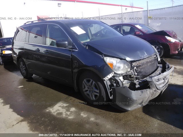 5FNRL38626B413752 - 2006 HONDA ODYSSEY EXL GRAY photo 1