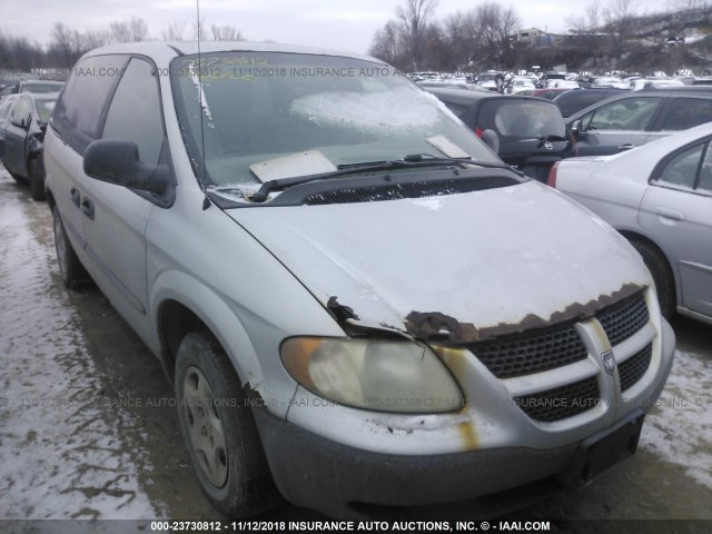 1B4GP25372B503084 - 2002 DODGE CARAVAN SE WHITE photo 1