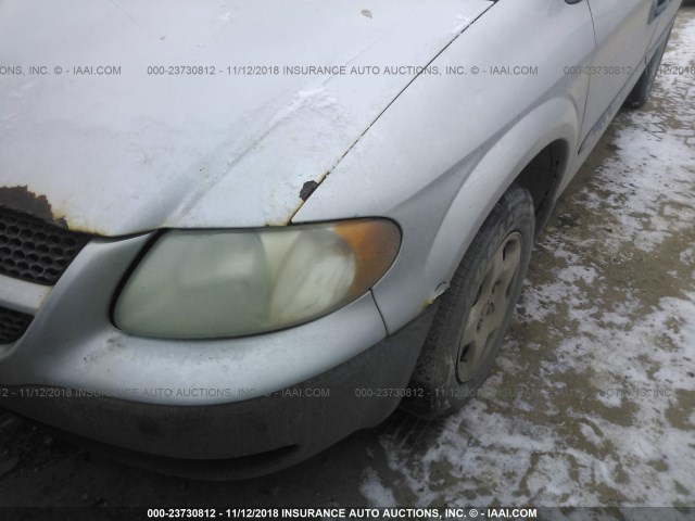 1B4GP25372B503084 - 2002 DODGE CARAVAN SE WHITE photo 6