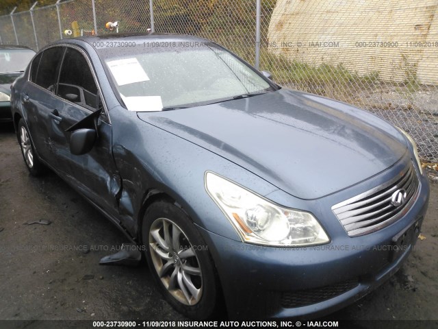 JNKCV61F19M356739 - 2009 INFINITI G37 BLUE photo 1