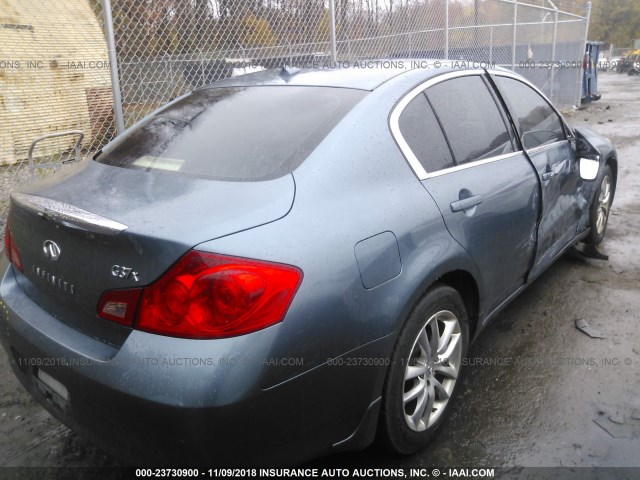 JNKCV61F19M356739 - 2009 INFINITI G37 BLUE photo 4